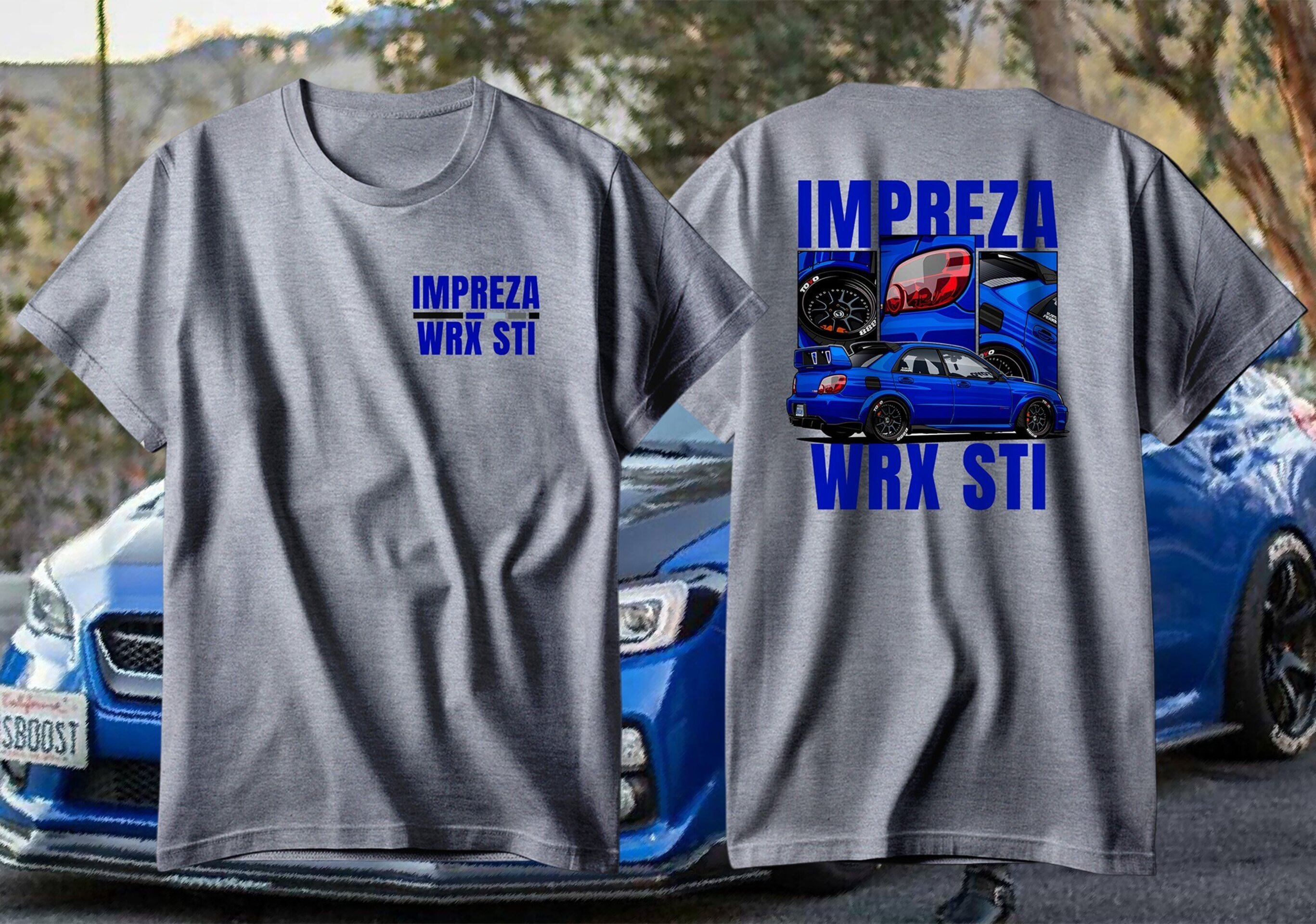 Camiseta Subaru Impreza WRX STi Premium Algodón 100% 190gr - 3