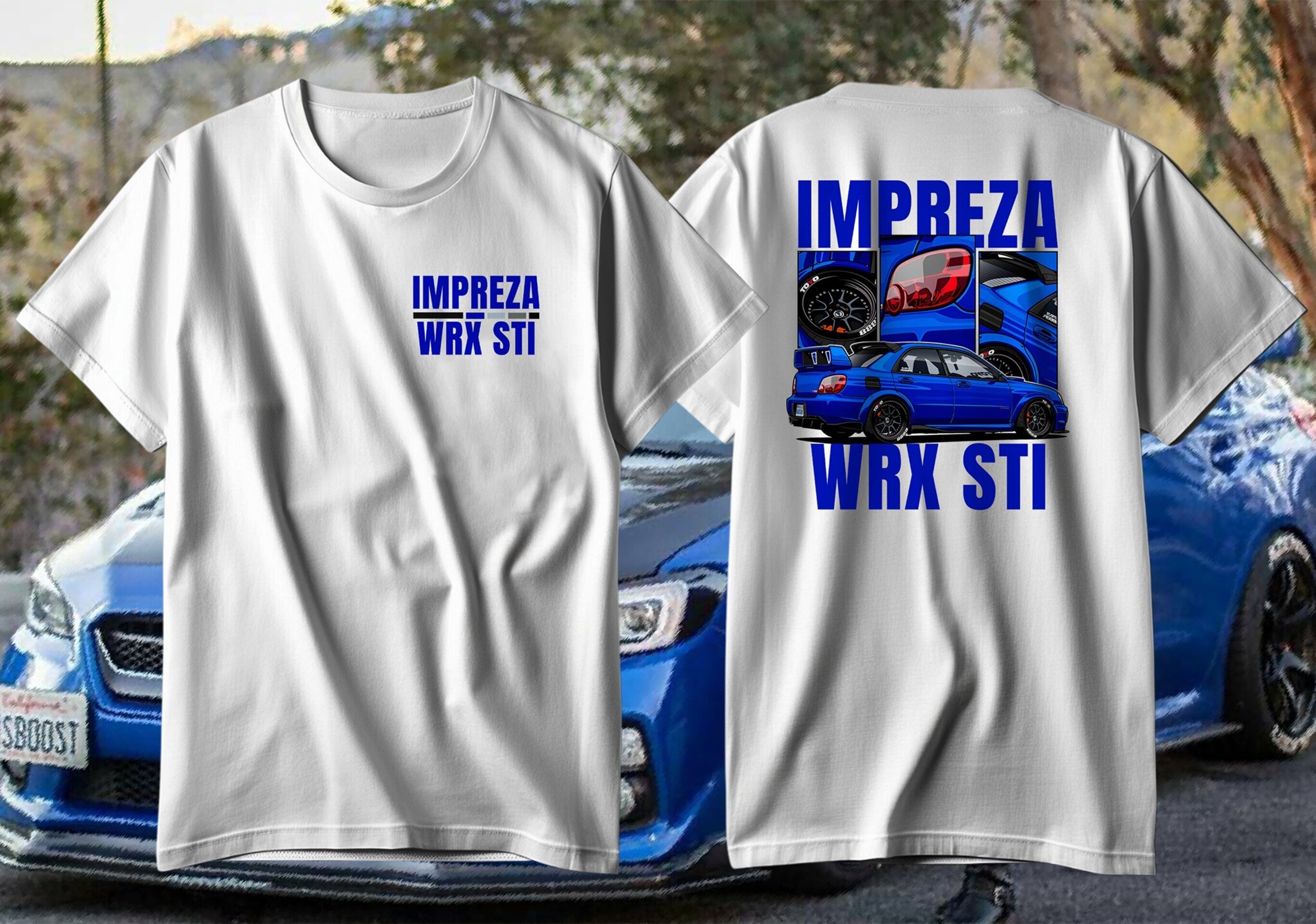 Camiseta Subaru Impreza WRX STi Premium Algodón 100% 190gr - 5