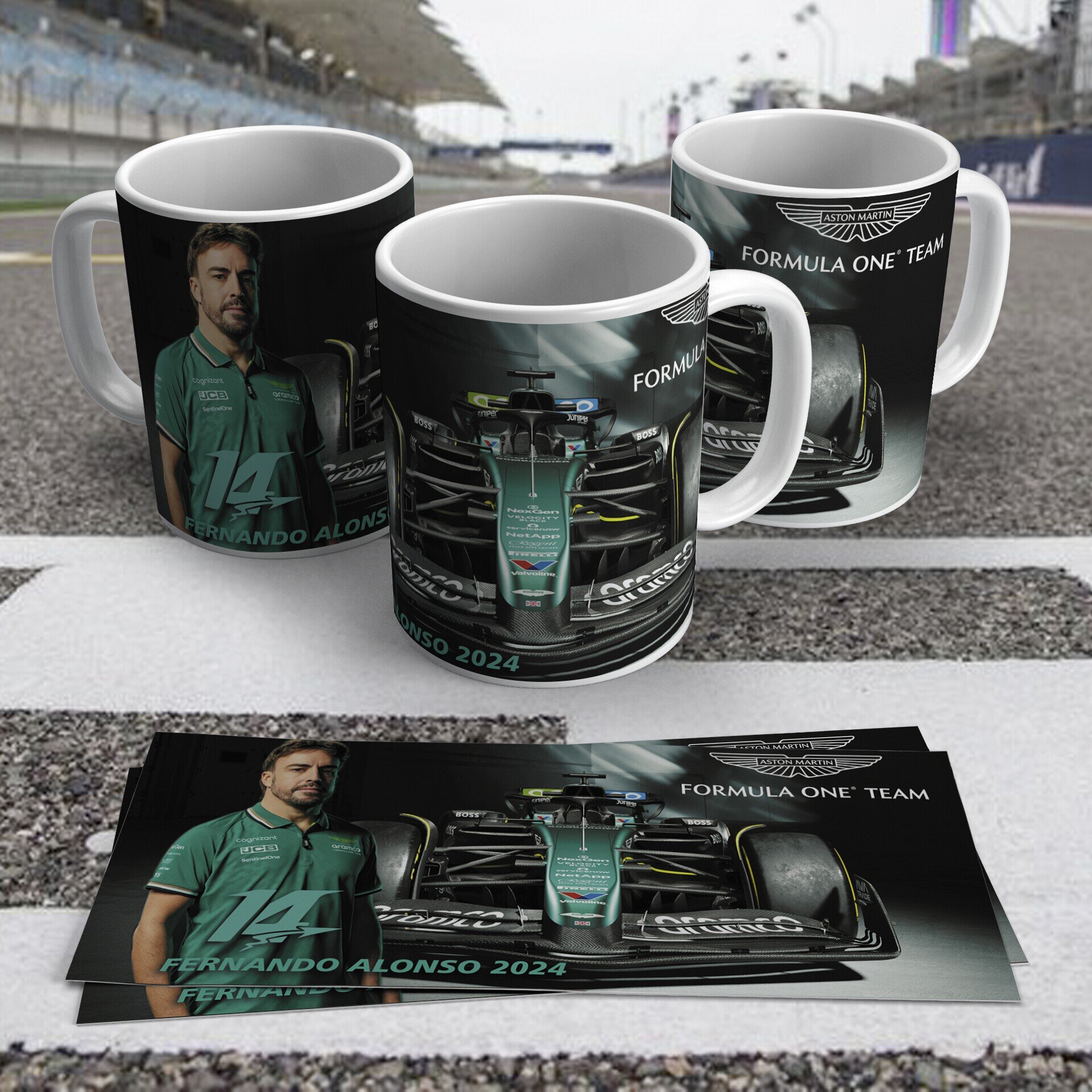 Taza Fernando Alonso Aston Martin Formula 1 - 5