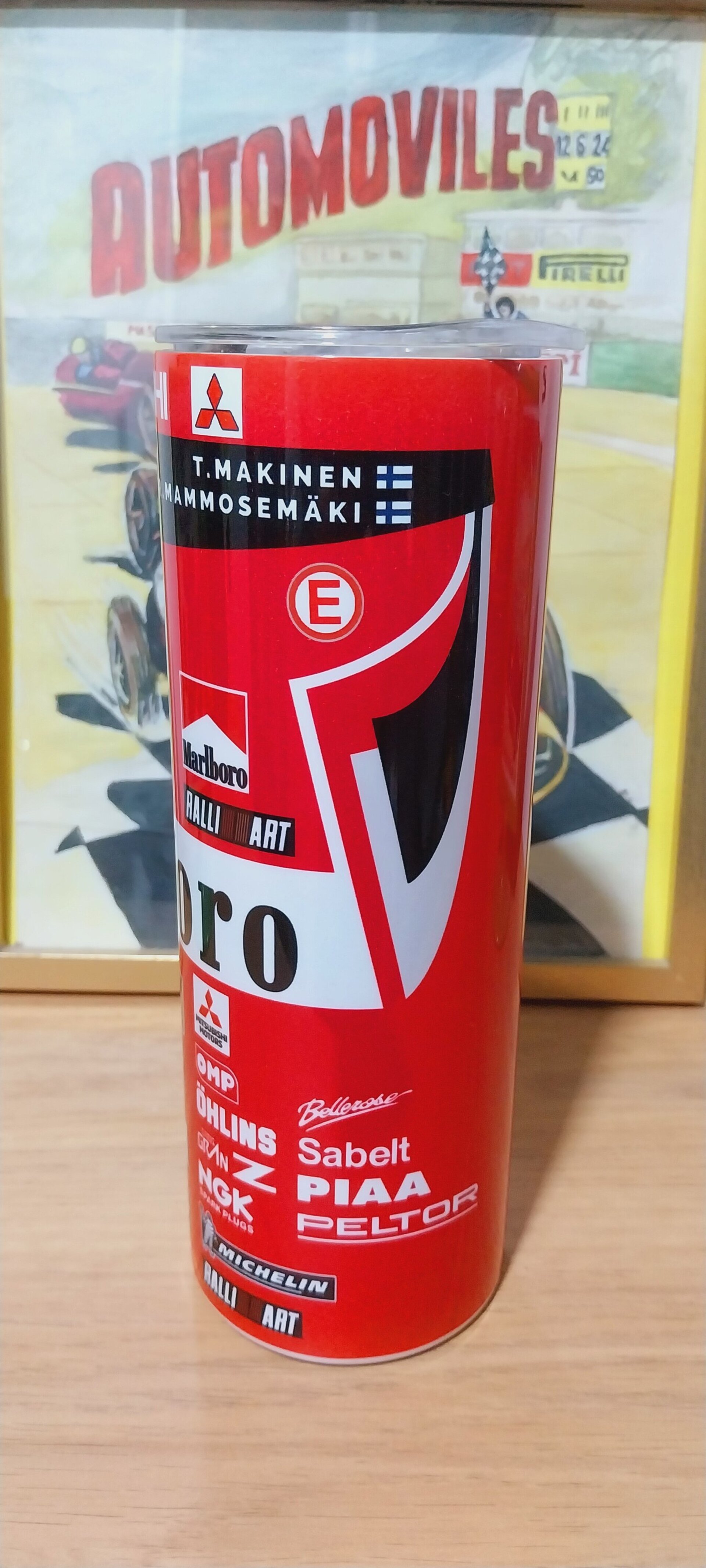 Skinny Tumbler Tommi Makinen Mitsubishi Lancer Evo 6 / Ralliart Europe - 3