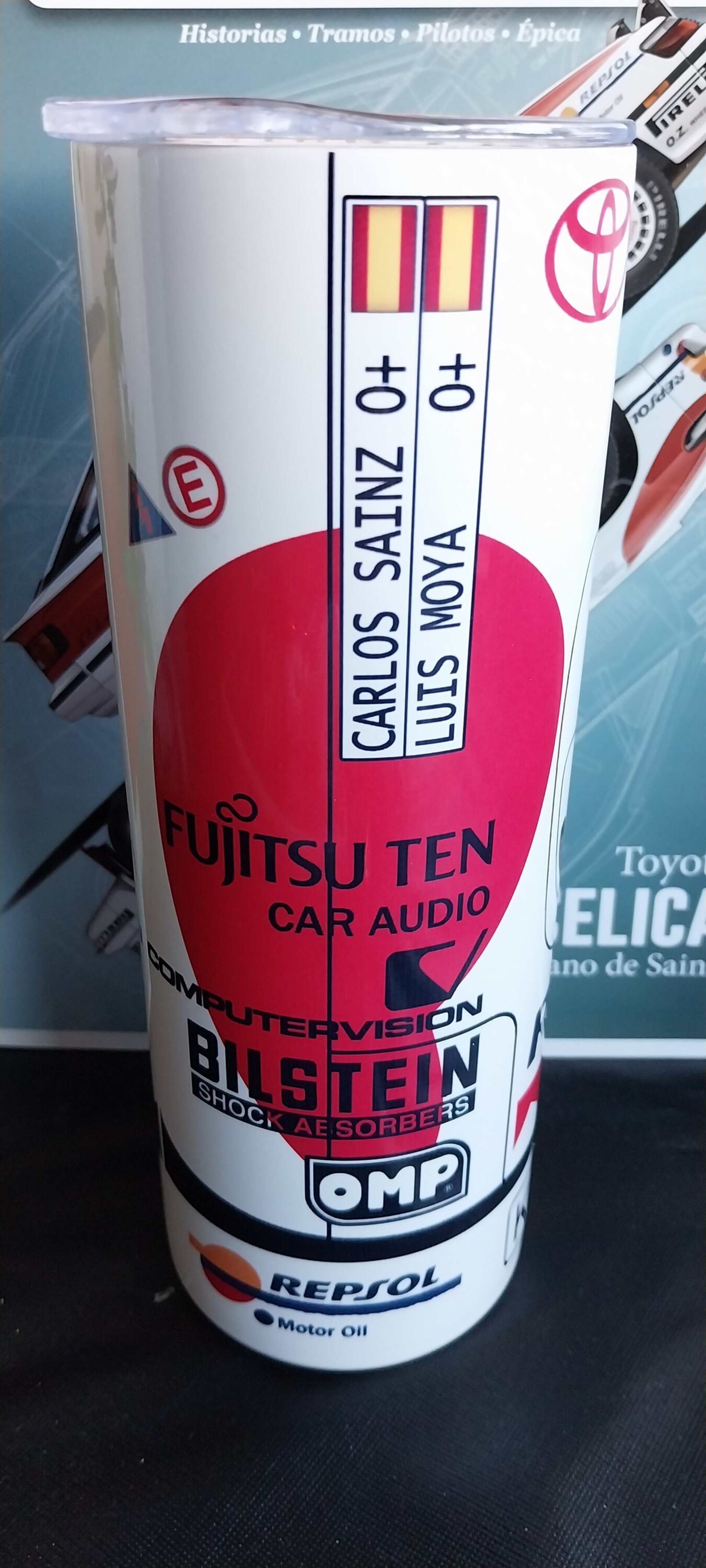 Termo Tumbler Carlos Sainz Toyota Celica Turbo 4WD ST-185 World Champion 1992 - 3