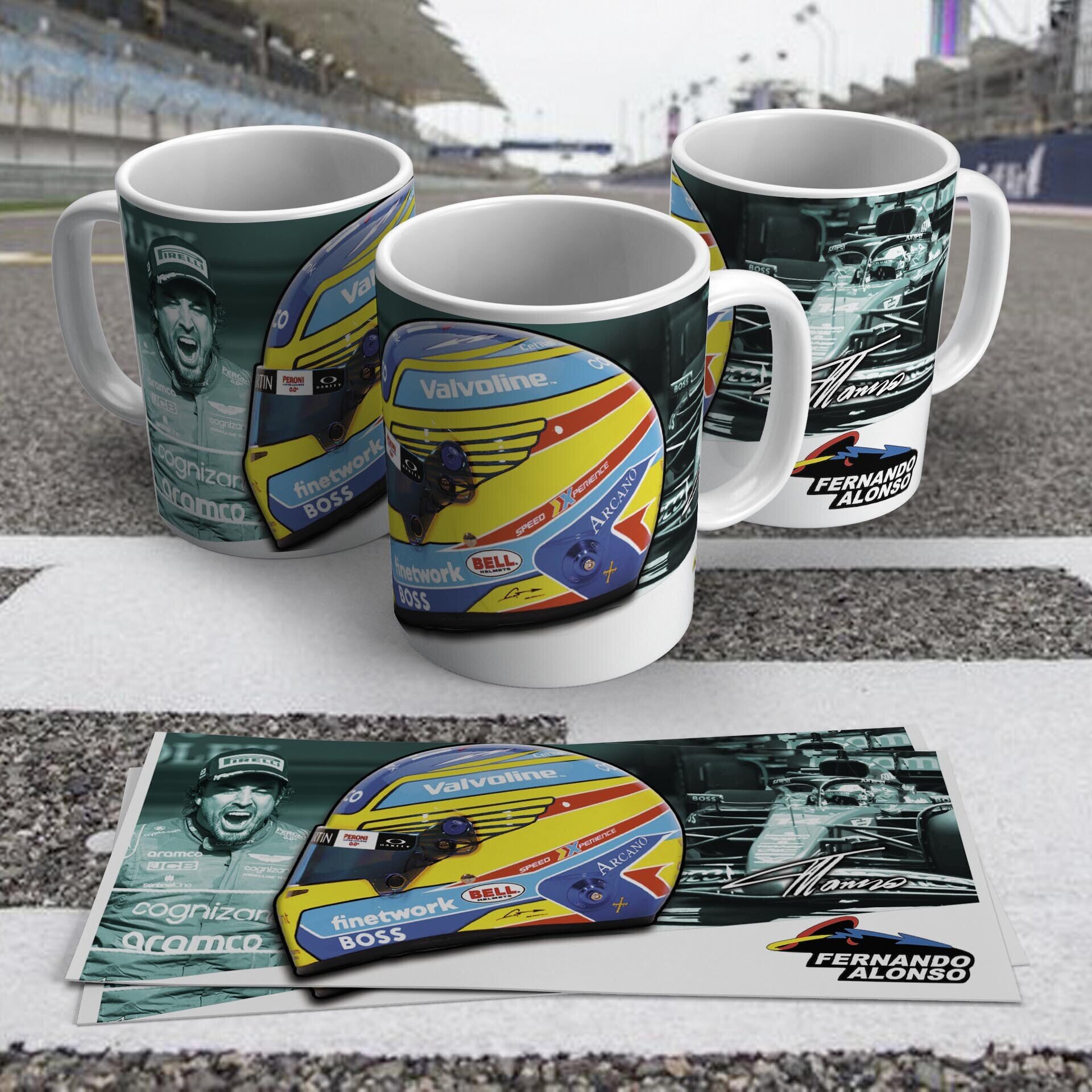 Taza Fernando Alonso Aston Martin Formula 1 - 9