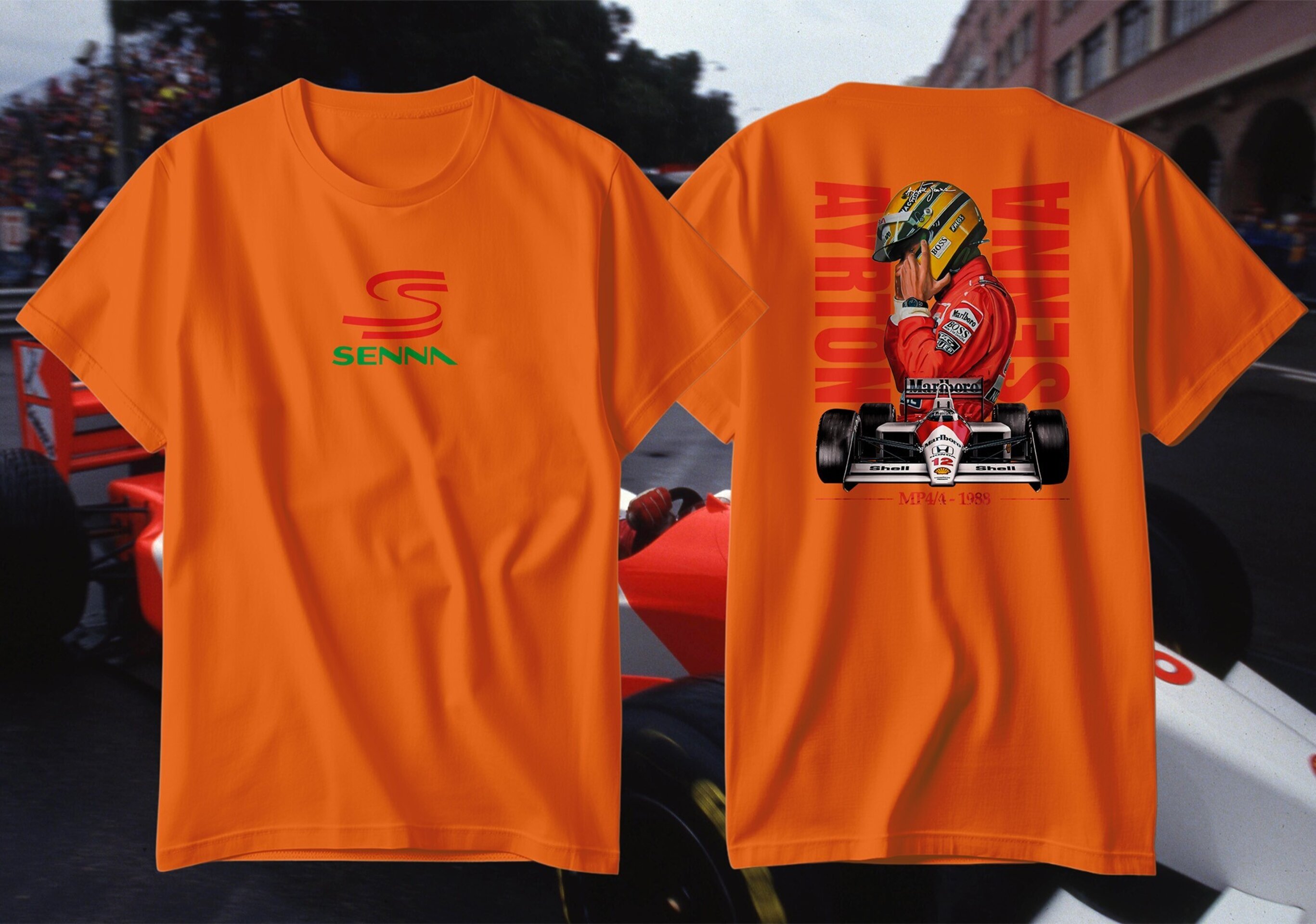 Camiseta Ayrton Senna Mclaren 1988 Fórmula 1 - 4