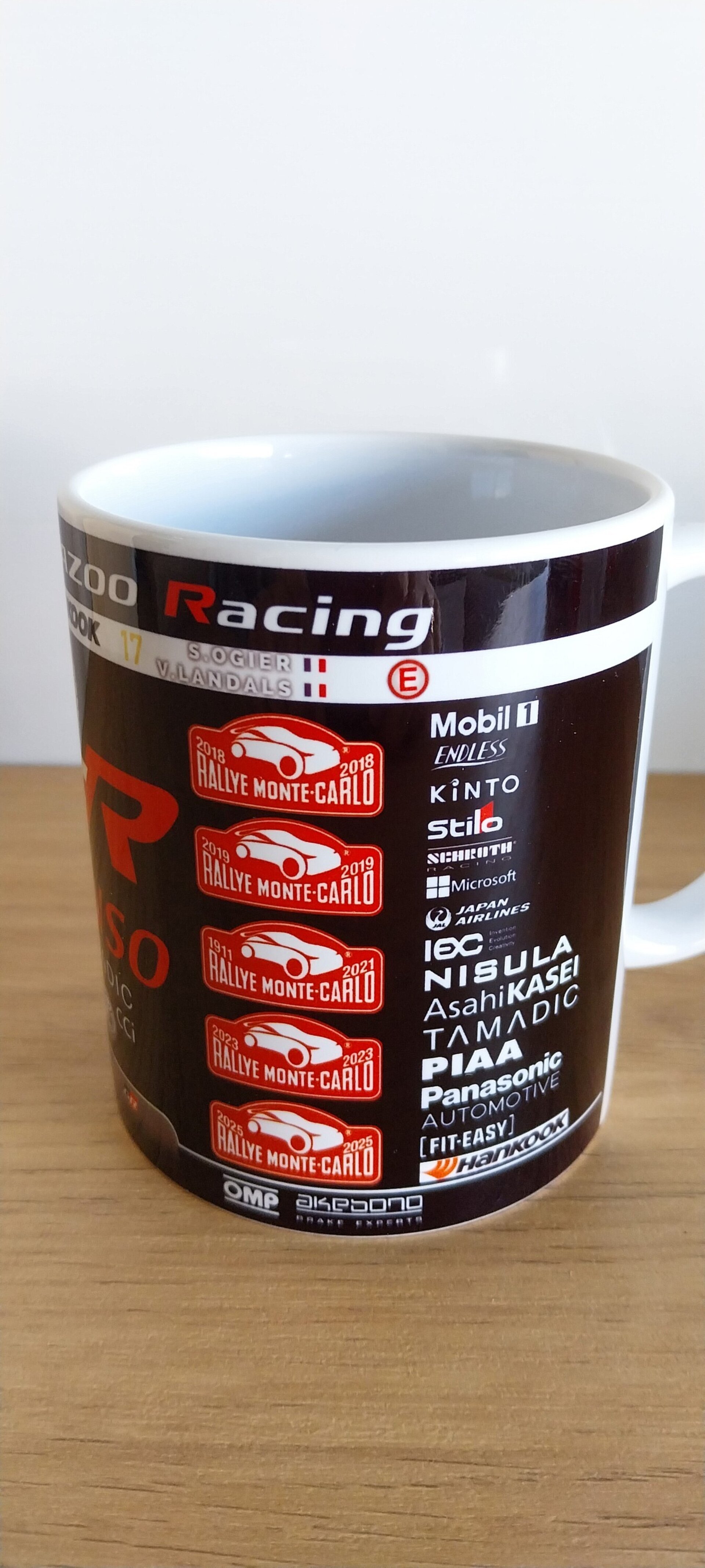 Taza Edición Especial 10 Victorias Sebastien Ogier Rallye Montecarlo - 4