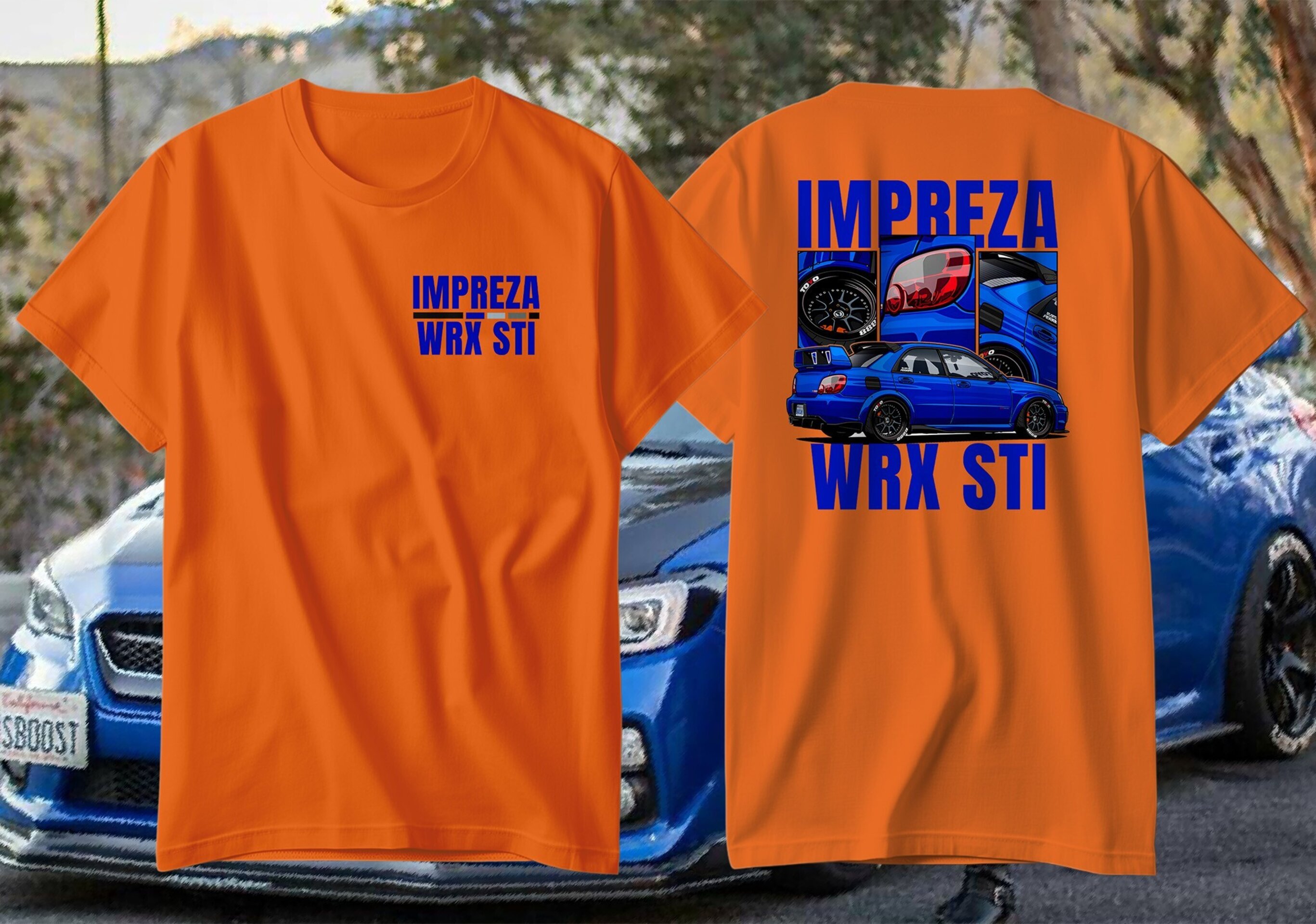 Camiseta Subaru Impreza WRX STi Premium Algodón 100% 190gr - 4