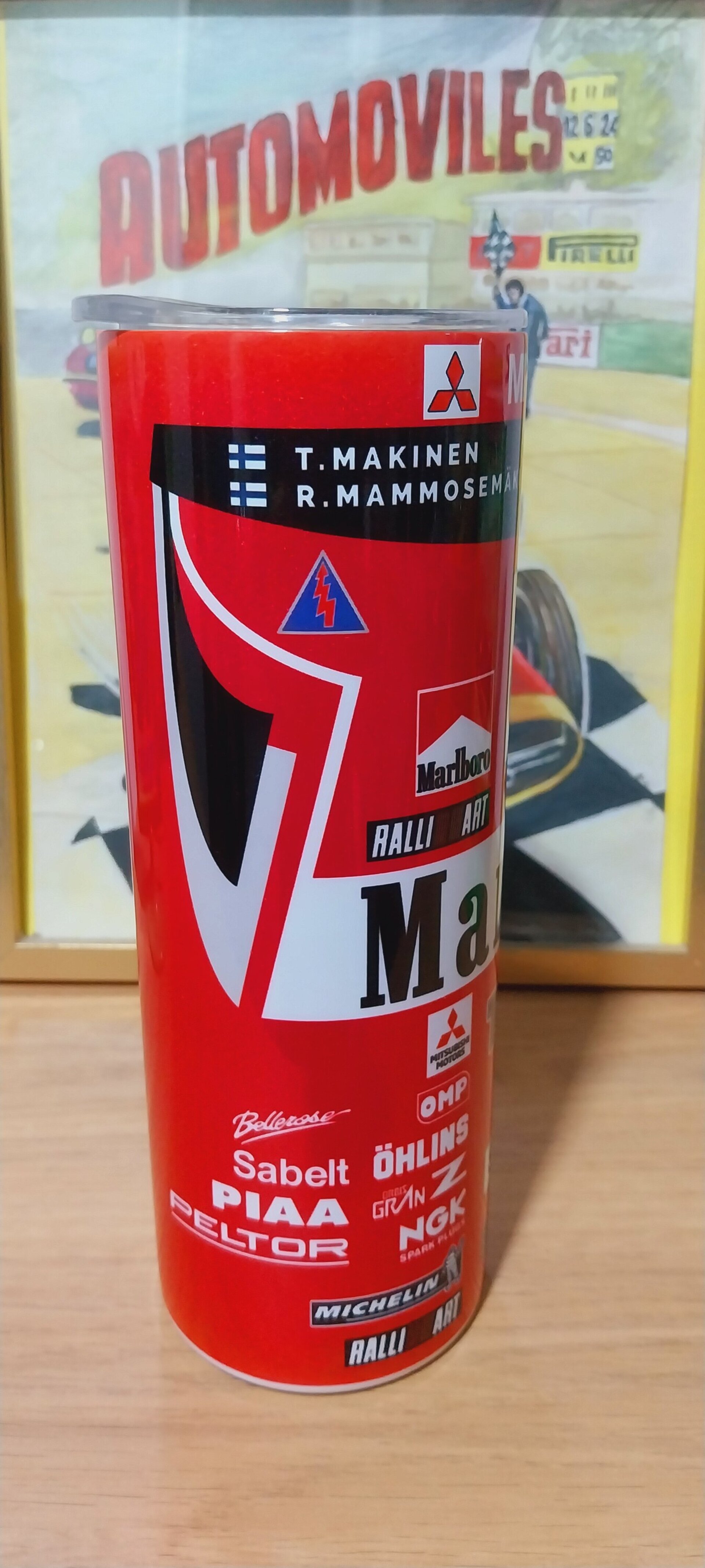 Skinny Tumbler Tommi Makinen Mitsubishi Lancer Evo 6 / Ralliart Europe - 2