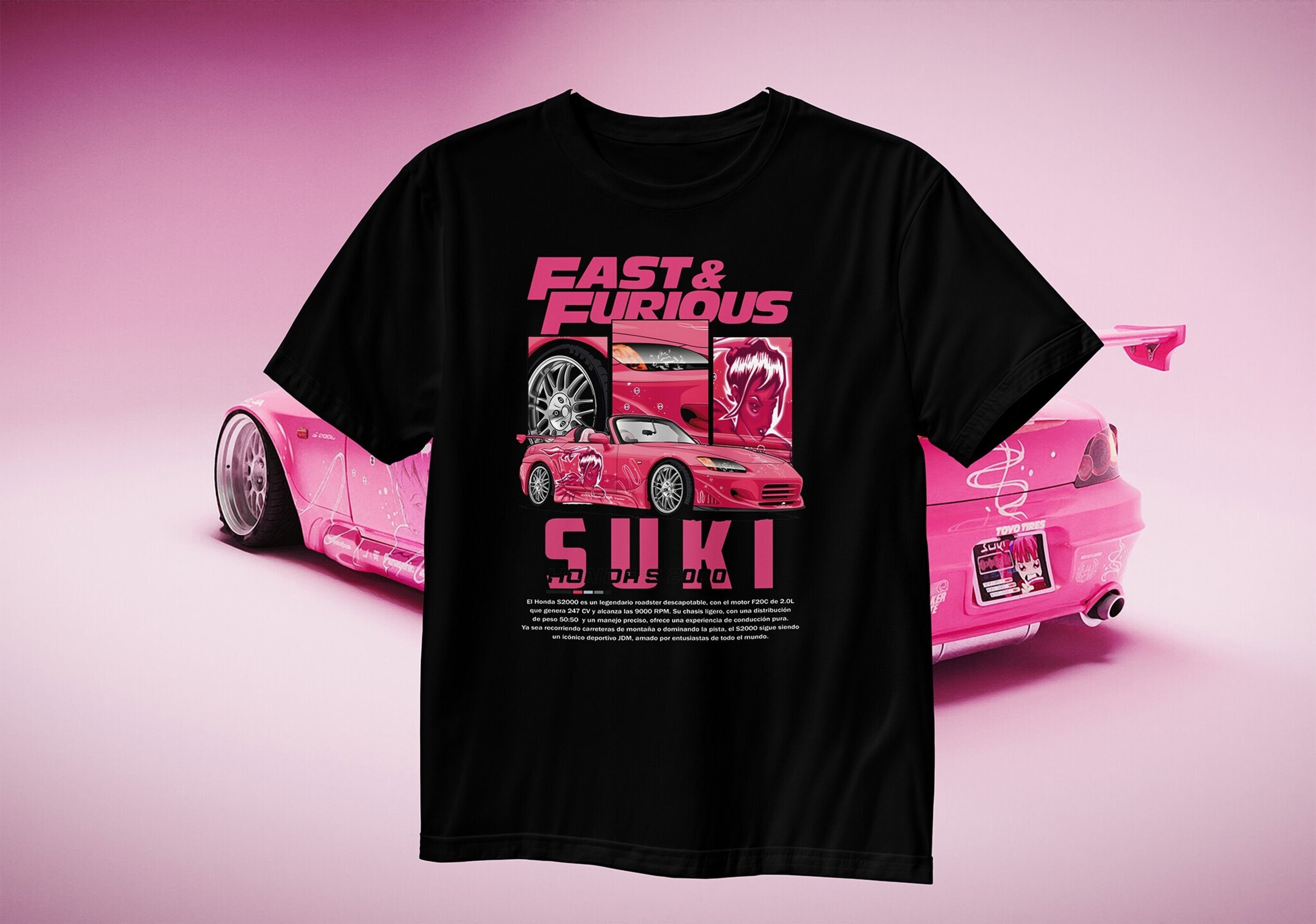 Camiseta Suki Fast and Furious Premium Algodón 100% 190gr - 3