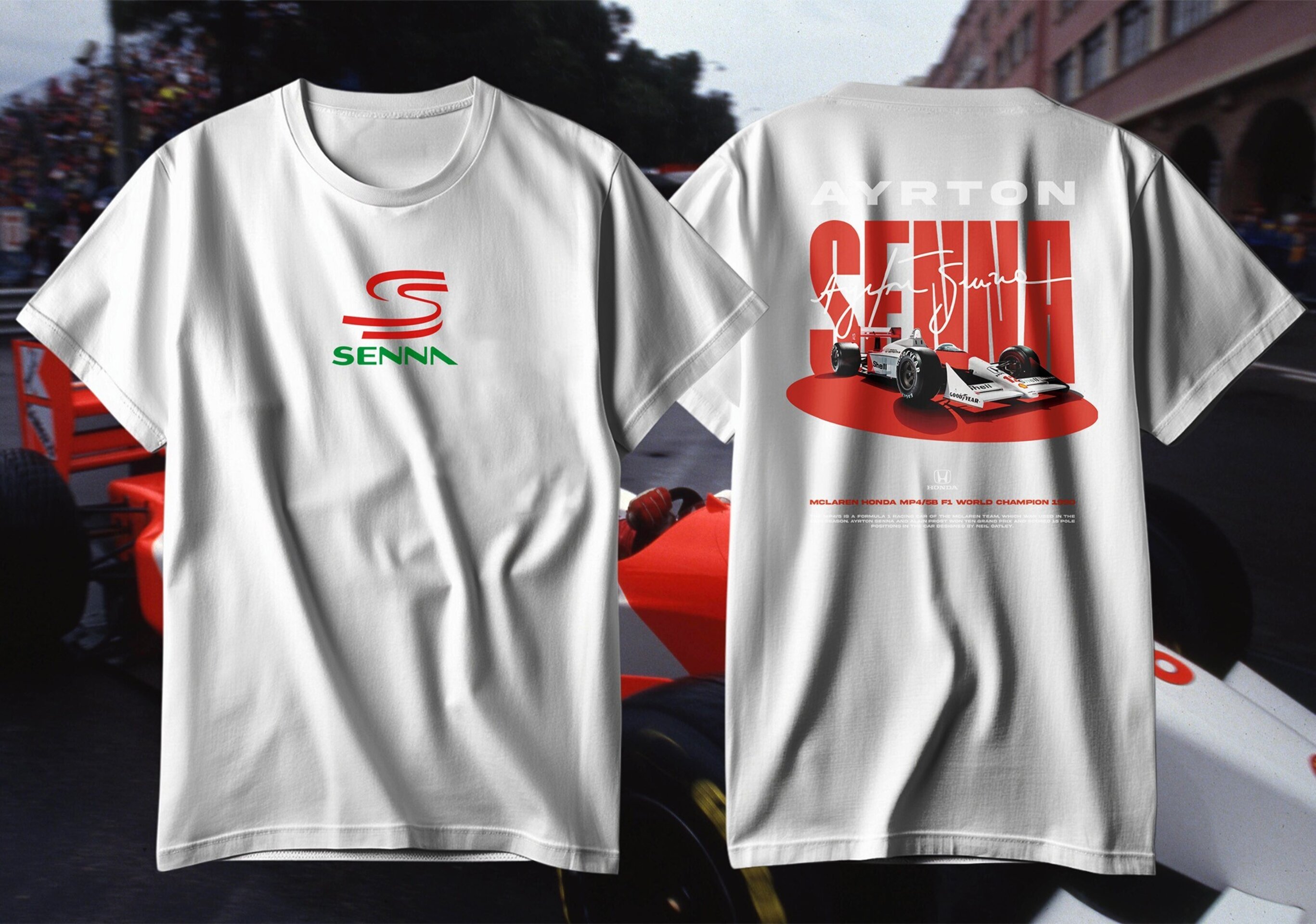 Camiseta Ayrton Senna Mclaren Fórmula 1 - 3
