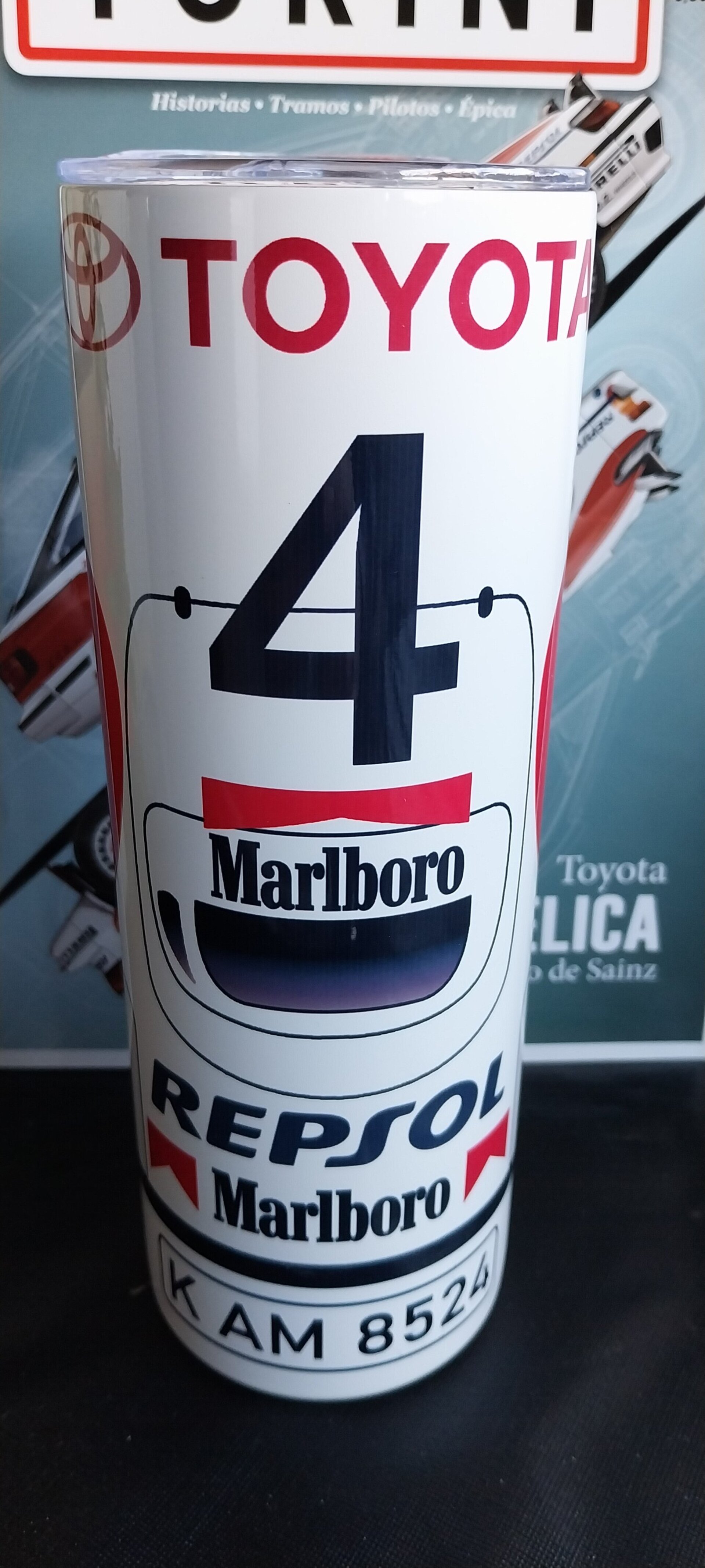 Termo Tumbler Carlos Sainz Toyota Celica Turbo 4WD ST-185 World Champion 1992 - 2