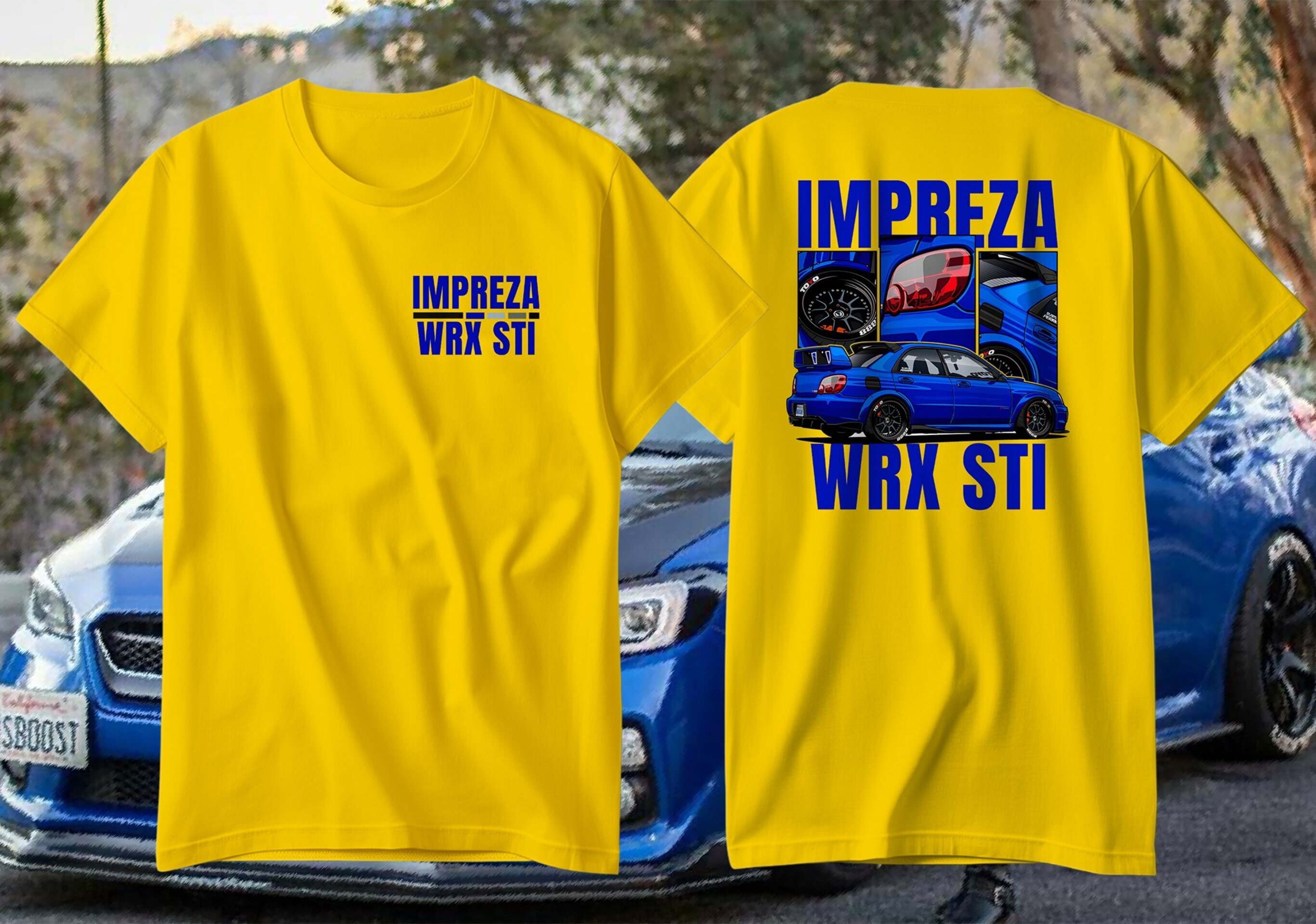 Camiseta Subaru Impreza WRX STi Premium Algodón 100% 190gr - 7