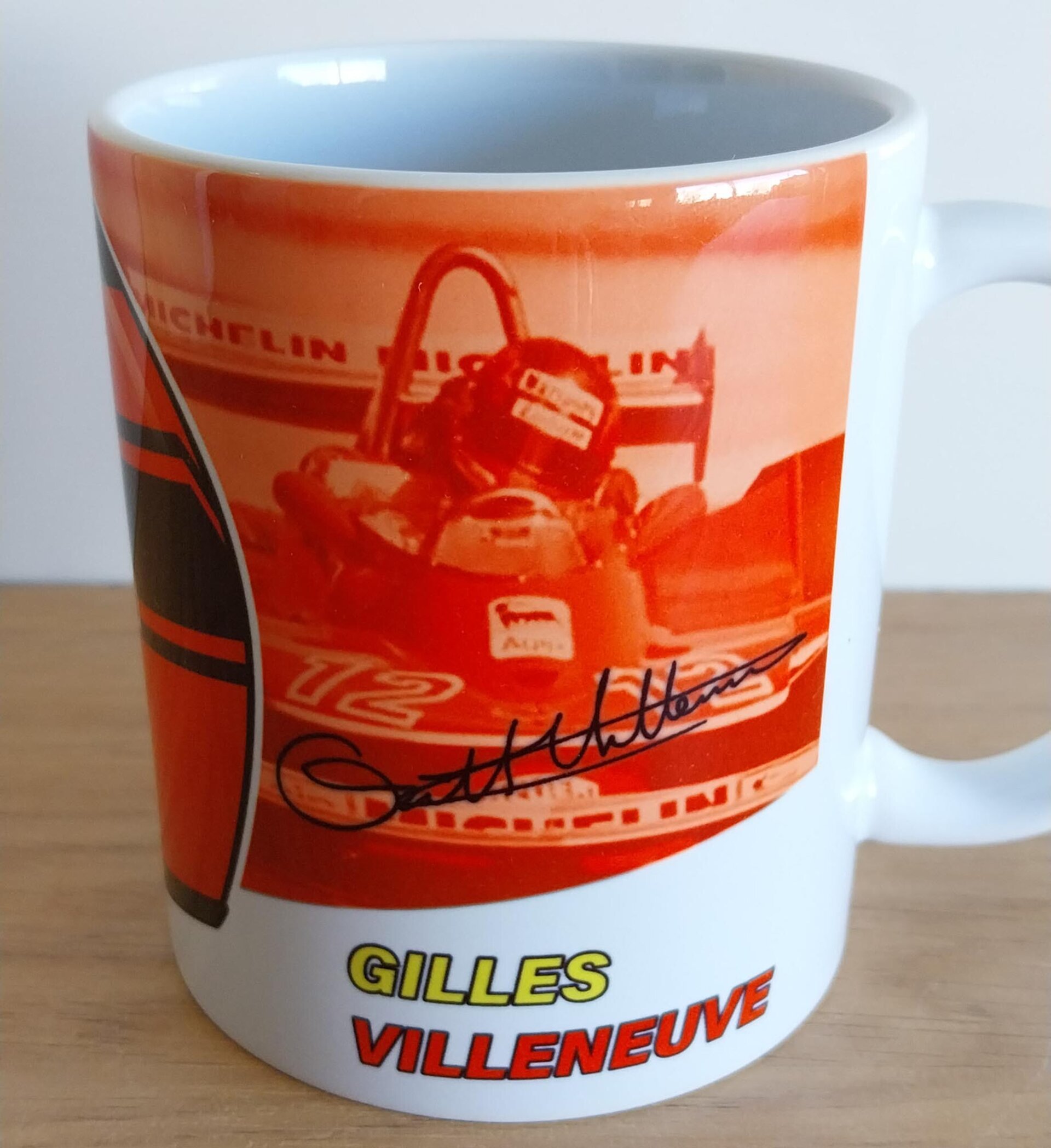 Taza Ferrari Gilles Villeneuve Escudería Ferrari Vintage Formula 1 - 4