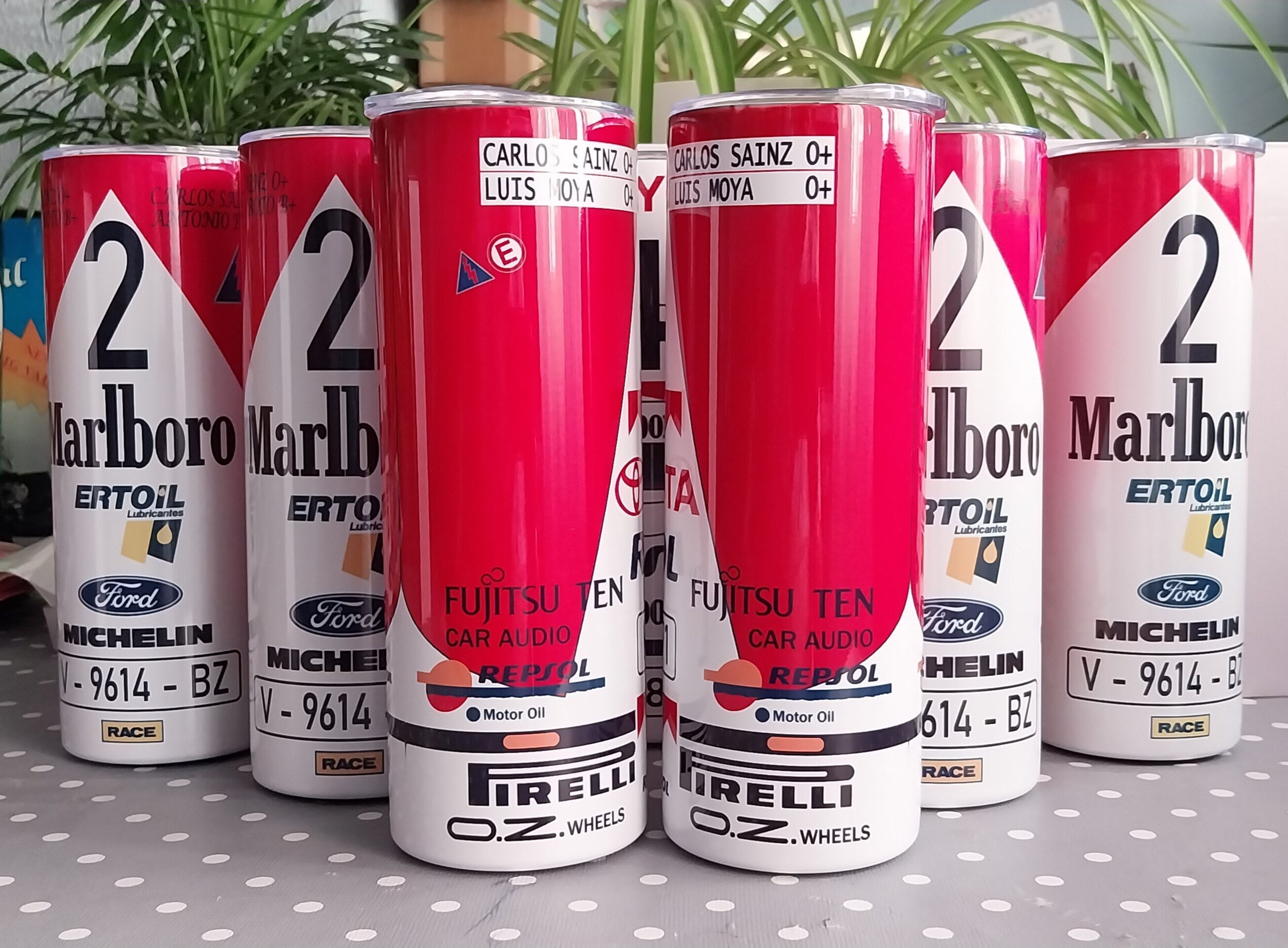 Termo café Tumbler Carlos Sainz Toyota Celica GT Four ST165 World Champion - 3
