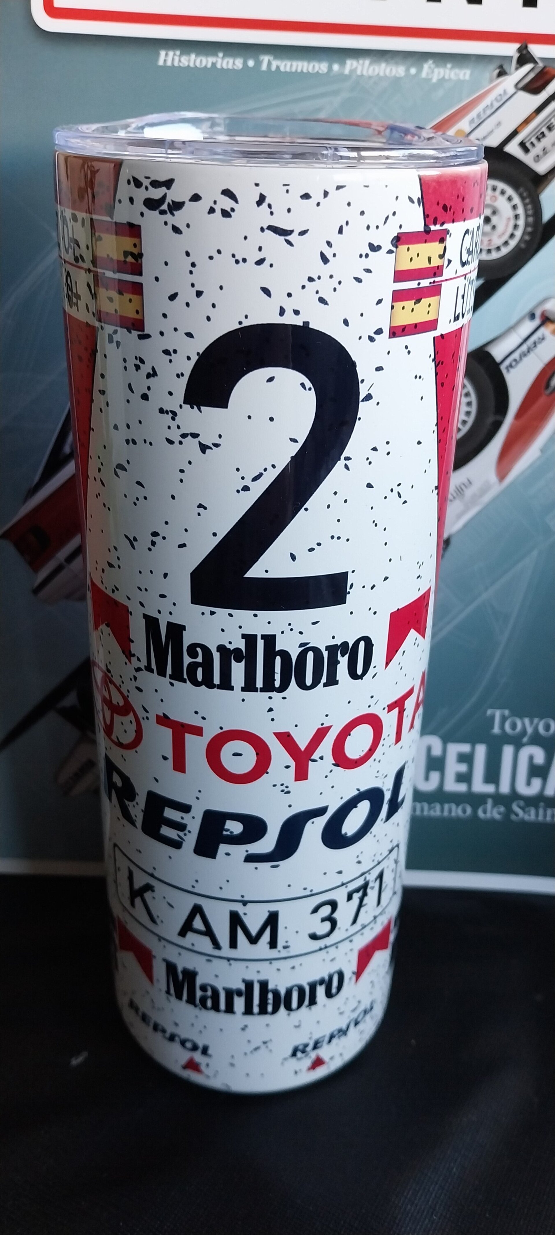 Termo café Tumbler Carlos Sainz Toyota Celica GT Four ST165 World Champion - 5