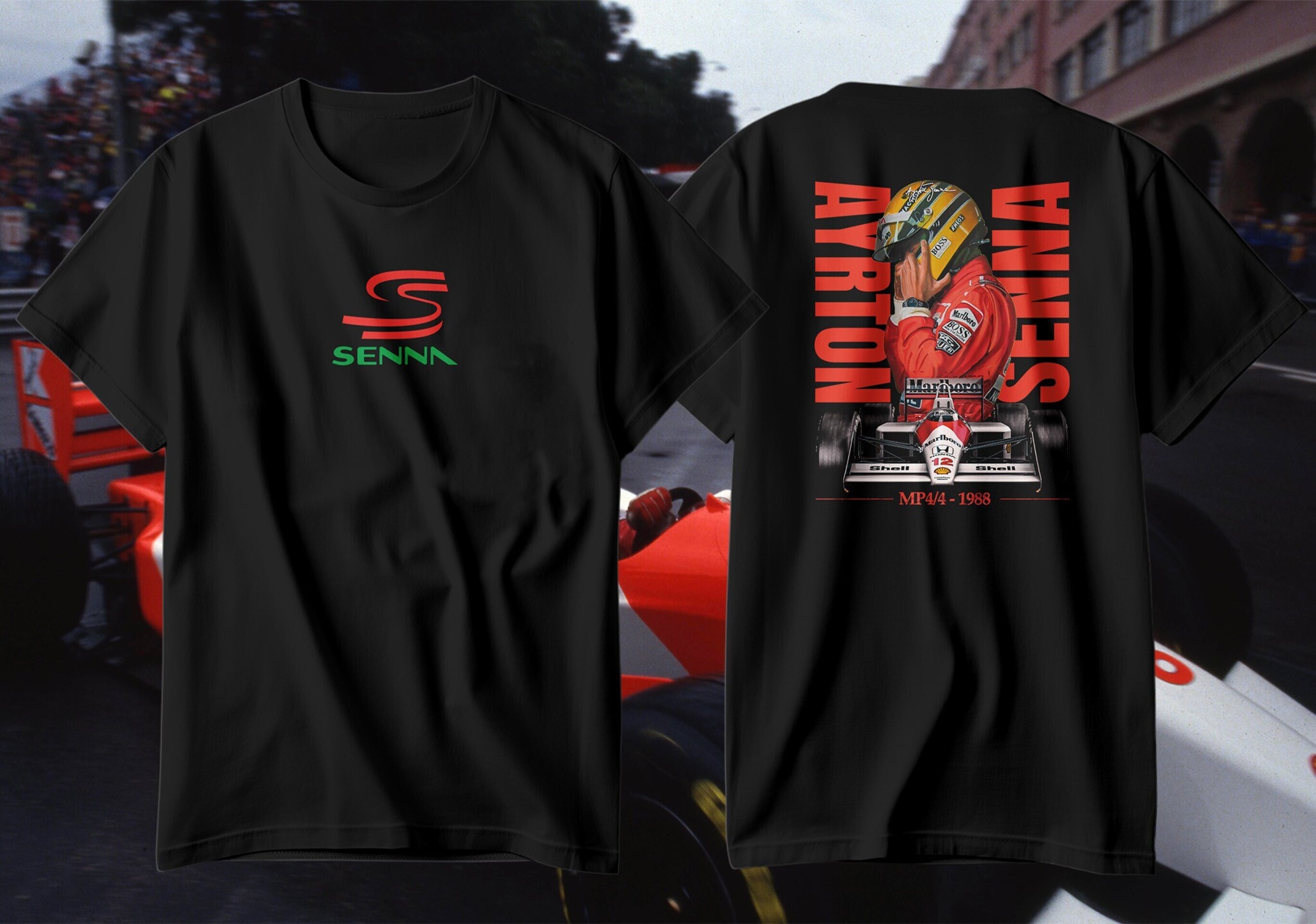 Camiseta Ayrton Senna Mclaren 1988 Fórmula 1 - 6