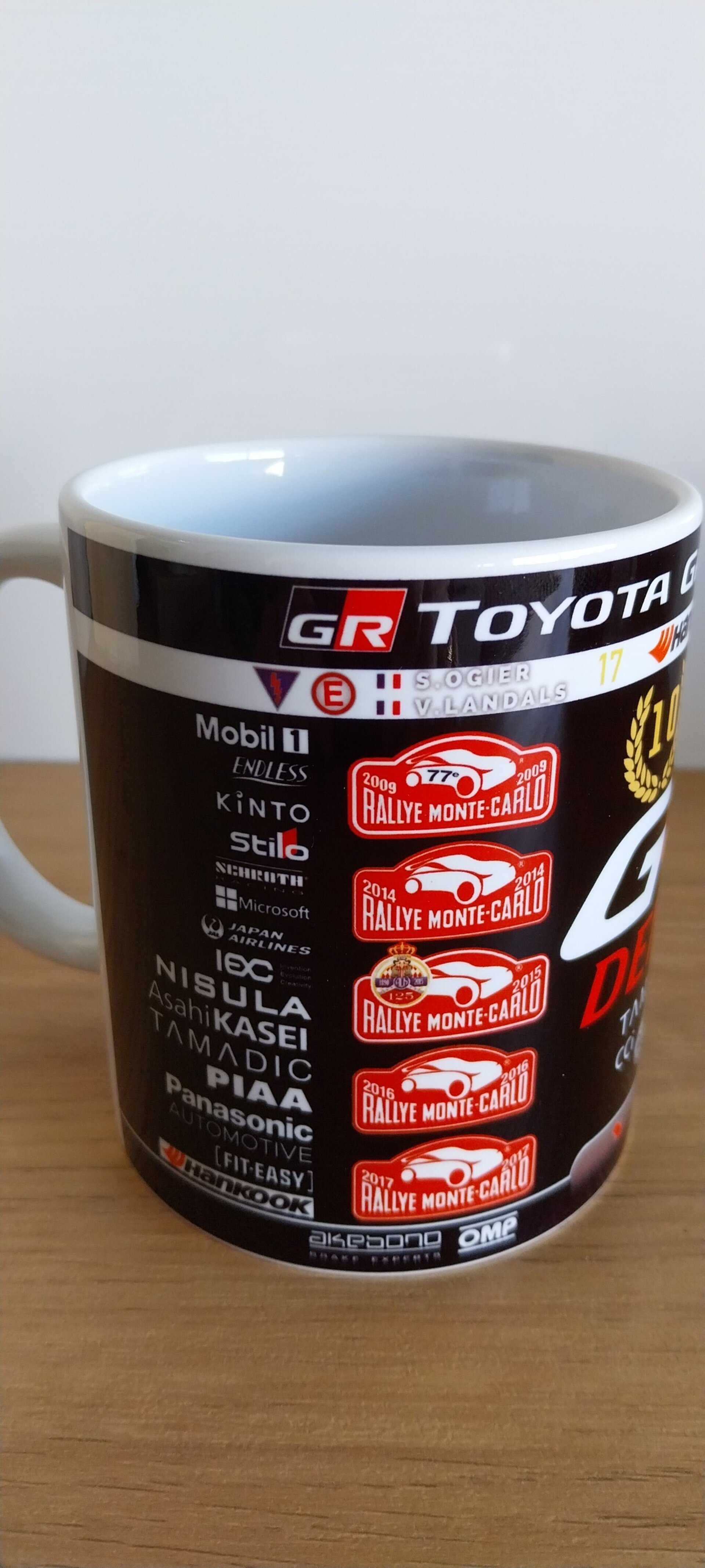 Taza Edición Especial 10 Victorias Sebastien Ogier Rallye Montecarlo - 3