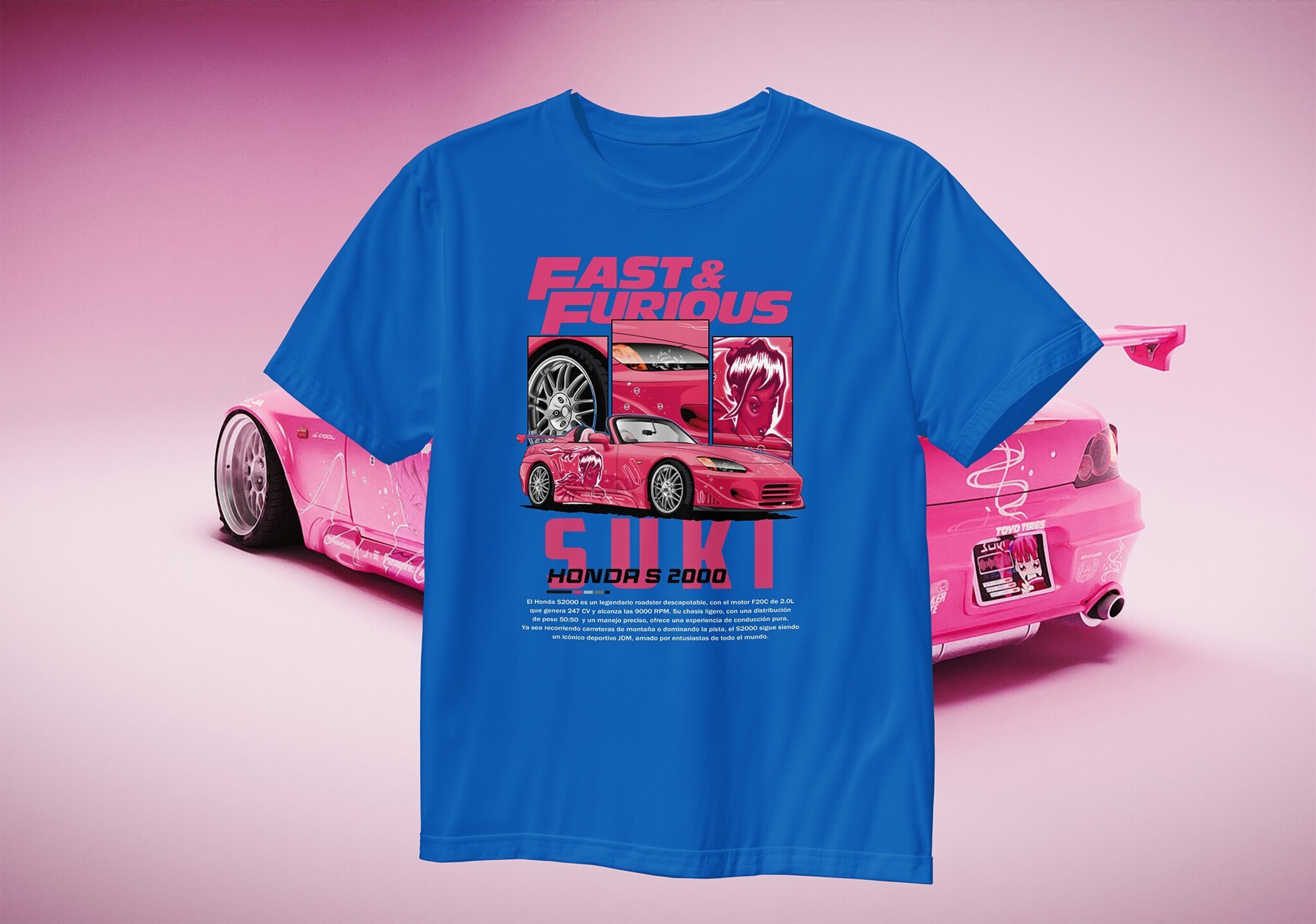 Camiseta Suki Fast and Furious Premium Algodón 100% 190gr - 2