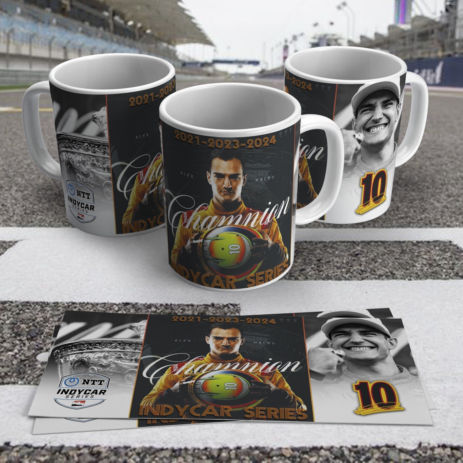 Taza Alex Palou 3 veces campeón IndyCar - 3