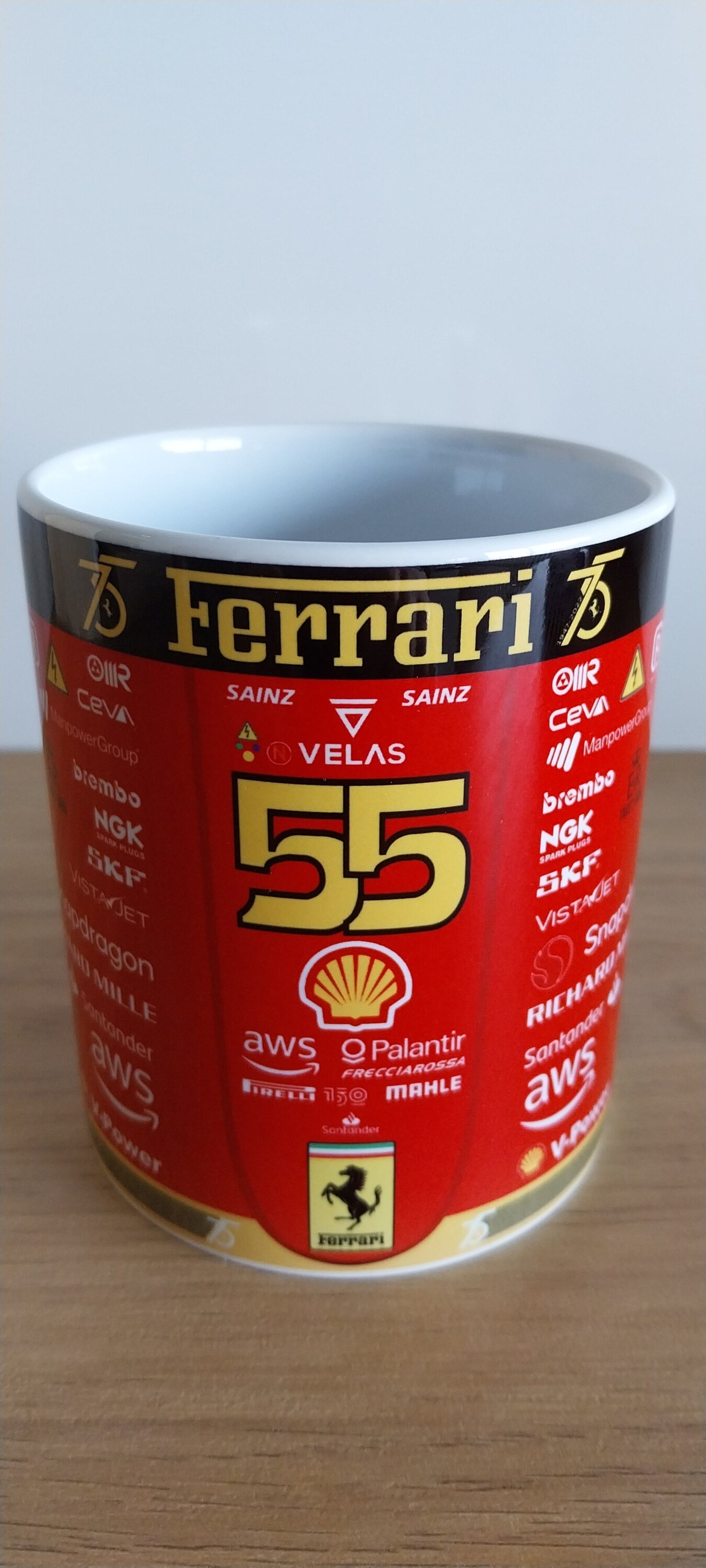 Taza Carlos Sainz Charles Leclerc Ferrari F1 75 Aniversario Escudería Ferrari - 2